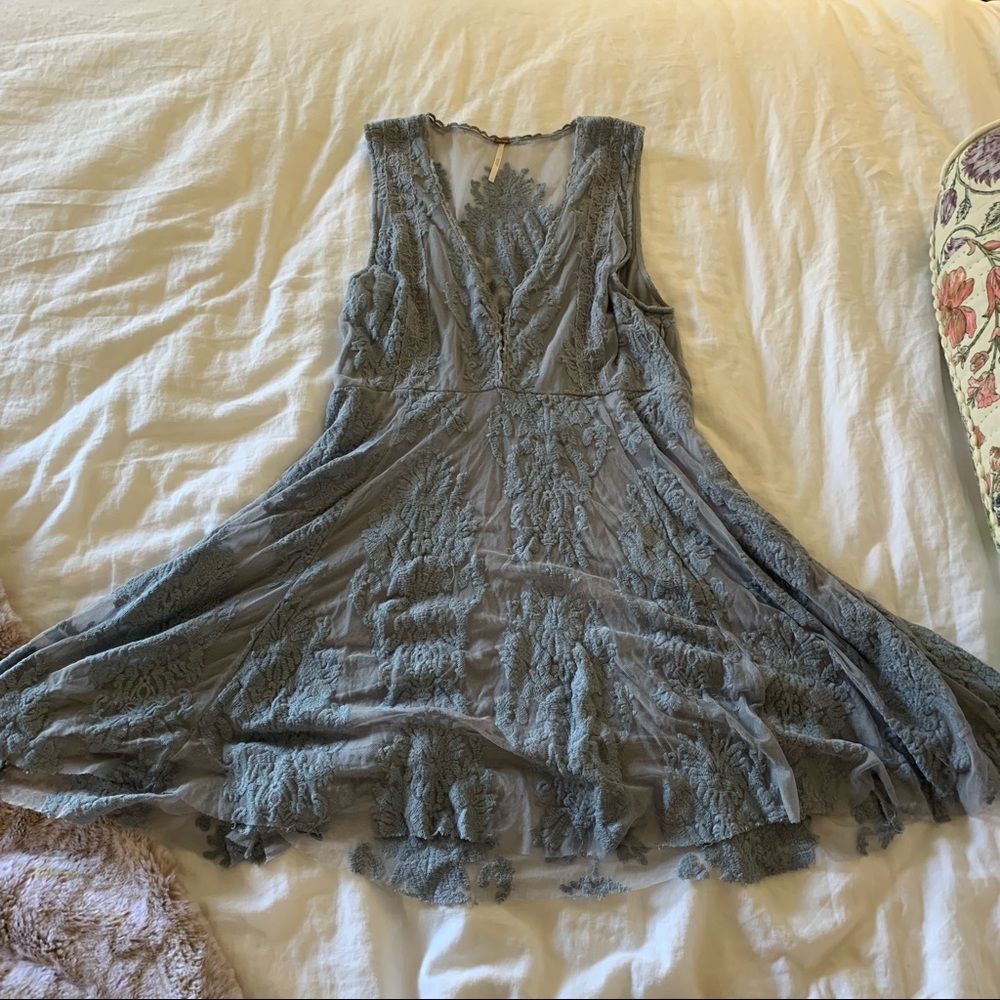 Free people blue lace dress